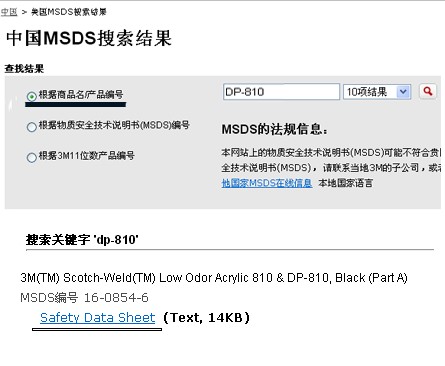 MSDS查詢方法示意圖