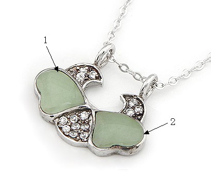 玉石吊墜施膠圖